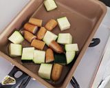 ズッキーニとウィンナーのカレー炒め作り方2写真