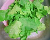 大根間引き菜の炒め作り方1写真