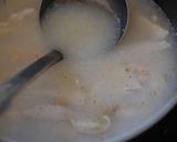 塩鶏の中華粥作り方4写真