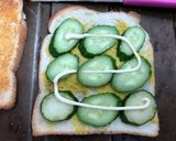 お決まりの持ち出し軽食　ハムレタスサンド作り方4写真