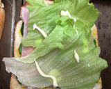 お決まりの持ち出し軽食　ハムレタスサンド作り方6写真