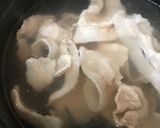 市販出汁活用●とろろ肉うどん作り方1写真