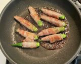 オクラの豚肉巻き　まろやかきび酢だれ作り方4写真