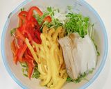 いかと彩り野菜のまろやかきび酢ごま和え作り方3写真