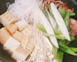 少量牛肉★厚揚げのすき焼き丼★ランチ★卵作り方4写真