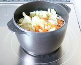 旨みある【豚野菜のごま味噌にんにくスープ作り方3写真