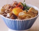 少量牛肉★厚揚げのすき焼き丼★ランチ★卵作り方6写真