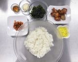 こんがりコロコロチキンの韓国おにぎり作り方2写真