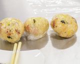 こんがりコロコロチキンの韓国おにぎり作り方9写真