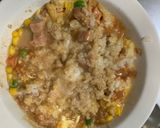 全てレンジ洋風梅お好み焼き味炒飯弁当作り方12写真