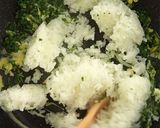 しっかり味*ほうれん草のバター焼き飯作り方4写真