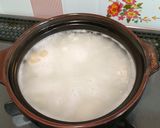 アジアン粥☆旨塩鶏胸肉と小松菜の中華粥作り方1写真