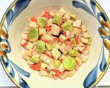 冷凍アボカドとカニカマとチキンの漬け丼作り方4写真
