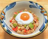 冷凍アボカドとカニカマとチキンの漬け丼作り方6写真