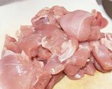 鶏肉と白菜の姜葱醤炒め作り方1写真
