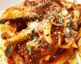 やりいかと3種のきのこのトマトパスタ作り方9写真