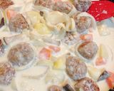 あったか♪ 肉だんごのクリーム煮作り方10写真