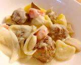 あったか♪ 肉だんごのクリーム煮作り方11写真