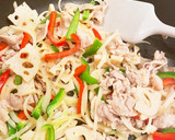 蓮根と豚肉の甘辛炒め作り方6写真