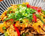 蓮根と豚肉の甘辛炒め作り方9写真