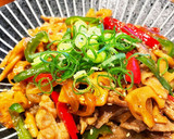 蓮根と豚肉の甘辛炒め作り方9写真