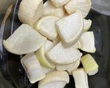 自家製干し大根と鶏の煮物作り方1写真