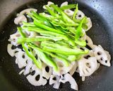 レンコンとピーマンのなめ茸炒め作り方3写真