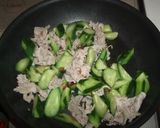 豚肉＆きゅうりの甘酢炒め作り方3写真