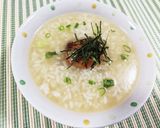 ライスペーパーで味変玉！優→辛の変身粥作り方5写真