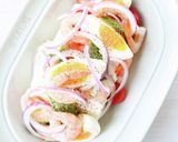 美味しい豆腐で【エビアボカドの豆腐サラダ作り方4写真