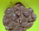 鉄分補給!鶏レバーの甘辛煮!作り方2写真
