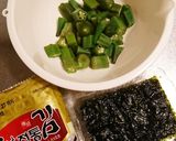 オクラ韓国のり和え作り方2写真