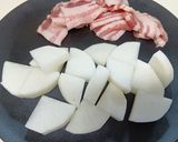 豚バラと大根の簡単炒め煮作り方1写真