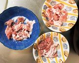 簡単きな粉梅照り味豚こま大根青椒肉絲風作り方3写真