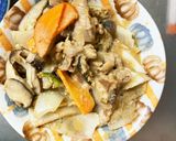 簡単きな粉梅照り味豚こま大根青椒肉絲風作り方16写真