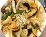 簡単きな粉豚キムチ味豚こま大根青椒肉絲風作り方17写真