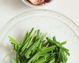 【温活】生姜香る♩豆腐入りニラ玉スープ作り方1写真