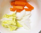 肉無チクワコク旨簡単豚骨醤油味野菜炒め作り方4写真