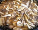 がっつり飯に！きのこあんかけハンバーグ作り方7写真