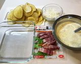 切ってチン＆焼く★スライスじゃがグラタン作り方1写真