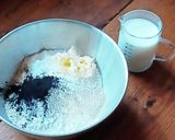おうちカフェ♡真っ黒ミルクパン作り方1写真