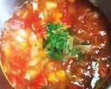 給食の「ミネストローネ」♡食べるスープ作り方3写真