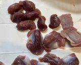 ＊大豆アレルギーの為の砂肝炒め＊作り方1写真