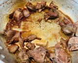 *大豆アレルギーの為の鶏レバーの佃煮風*作り方3写真