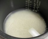 炊飯器で　紫薩摩芋の炊き込みご飯作り方1写真