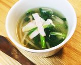 給食の「にらともやしのスープ」♡簡単5分作り方3写真