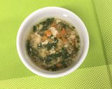 離乳食☆鶏と水菜の水炊き風作り方4写真