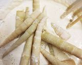 すす竹の天ぷらと玉ねぎと人参のかき揚げ作り方6写真