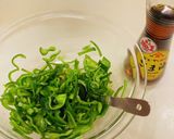 レンジで簡単、ピーマンのおかか和え作り方5写真