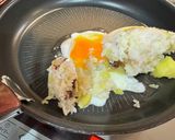 さつまいもの白菜と納豆チャーハン作り方2写真